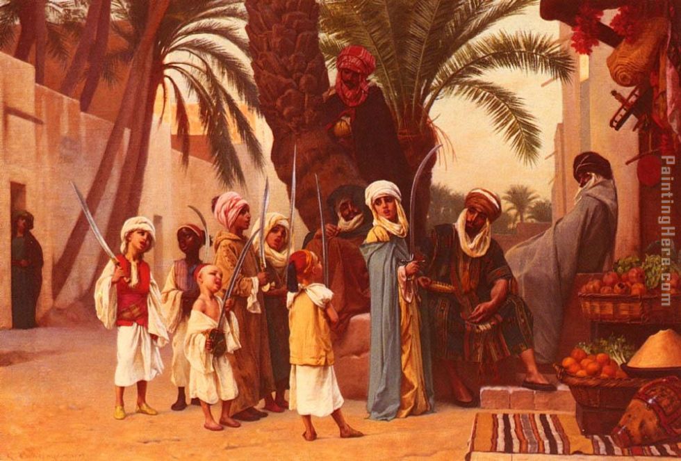 A Tale of 1001 Nights painting - Gustave Clarence Rodolphe Boulanger A Tale of 1001 Nights art painting